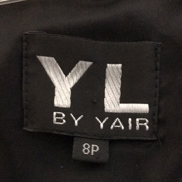 YL by YAIR Sleeveless Formal Cocktail Dress size 8 Gray Shimmer Black Sparkle - Picture 10 of 11